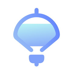 light bulb gradient blue icon