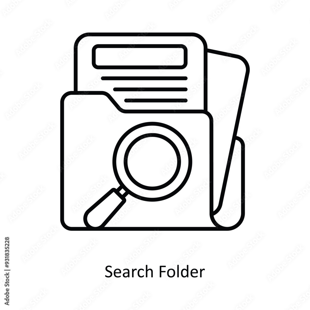 Poster search folder vector filled outline icon design illustration. smart home and technology symbol on wh