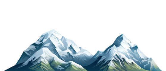 Obraz premium PNG Mountain landscape nature ice.