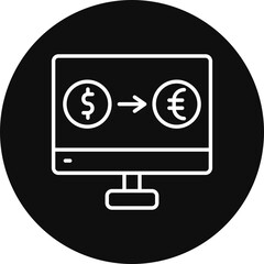 Fototapeta premium Currency Exchange Vector Icon Design