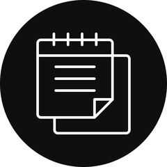 Notepad Vector Icon Design