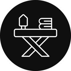 Ironing Board Vector Icon Design