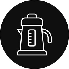 Electric Kettle Vector Icon Design