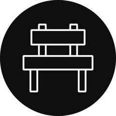 Obraz premium Bench Vector Icon Design