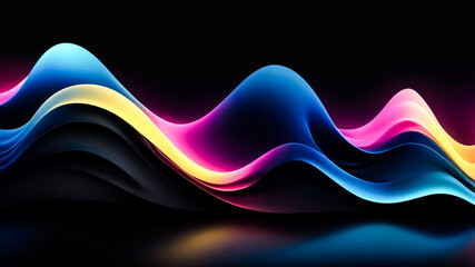 colorful  wavy abstract background, elegant design