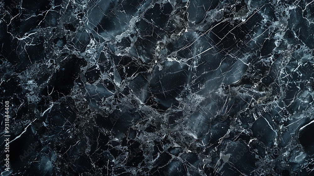 Poster black marble texture seamless background : generative ai