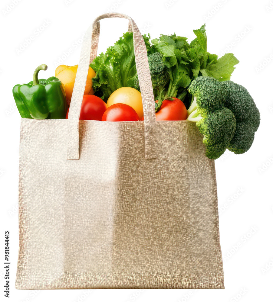 Canvas Prints PNG Cloth bag grocery vegetable handbag plant.