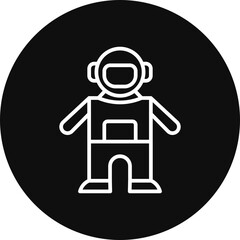 Space Suit Vector Icon Design