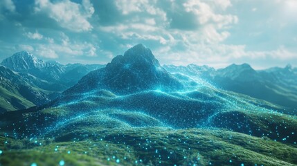 Digital Mountain Range.