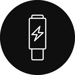Thunderbolt Vector Icon Design