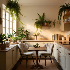 Warm and inviting cozy kitchen
