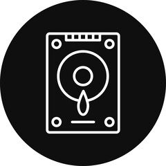 Hard Drive Vector Icon Design