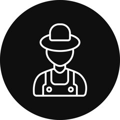 Farmer Vector Icon Design