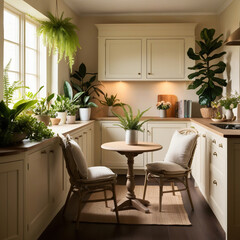 Fototapeta premium Warm and inviting cozy kitchen