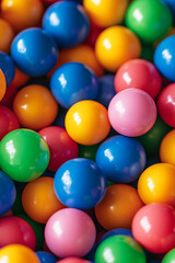 different colors of ball background for posting and status generated by AI