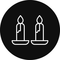 Candle Vector Icon Design