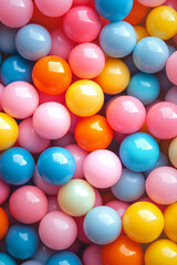 different colors of ball background for posting and status generated by AI