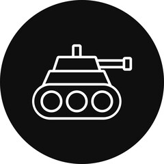 Tank Vector Icon Design