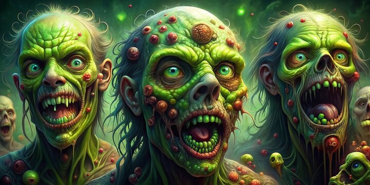 Putrid Decay: Noxious, pungent, sickly green, rotten flesh, festering wounds