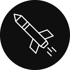 Missile Vector Icon Design