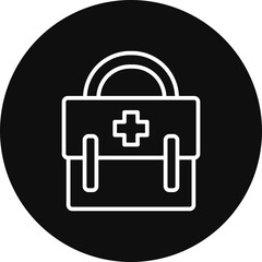 First Aid Kit Vector Icon Design