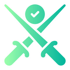 fencing gradient icon