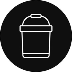 Bucket Vector Icon Design