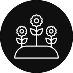 Flowers Vector Icon Design
