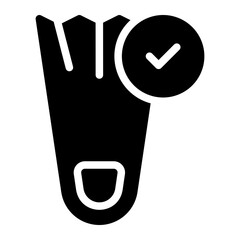 flippers glyph icon © afif