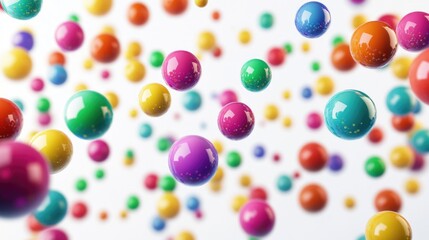 Colorful Balls Floating