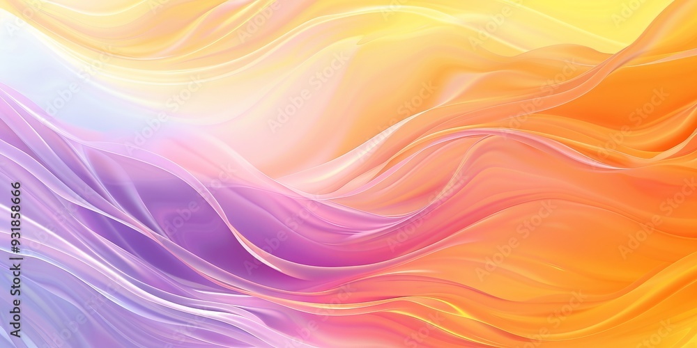 Canvas Prints Orange, yellow, purple and white rainbow abstract gradient stock background