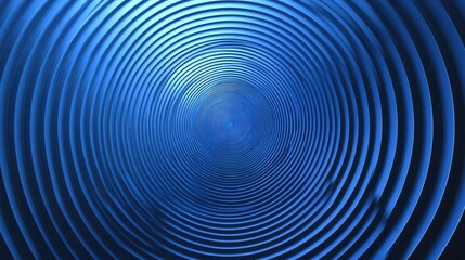 Blue background with concentric circles in varying shades, creating a hypnotic effect