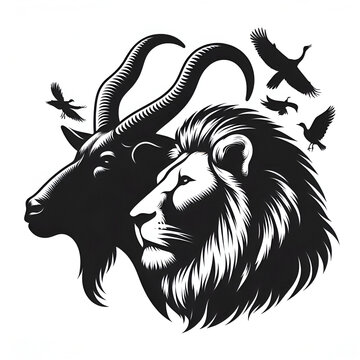 recommend clip art: lion head silhouette