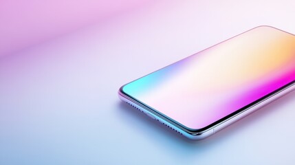 A close up of a cell phone on top of a table, AI