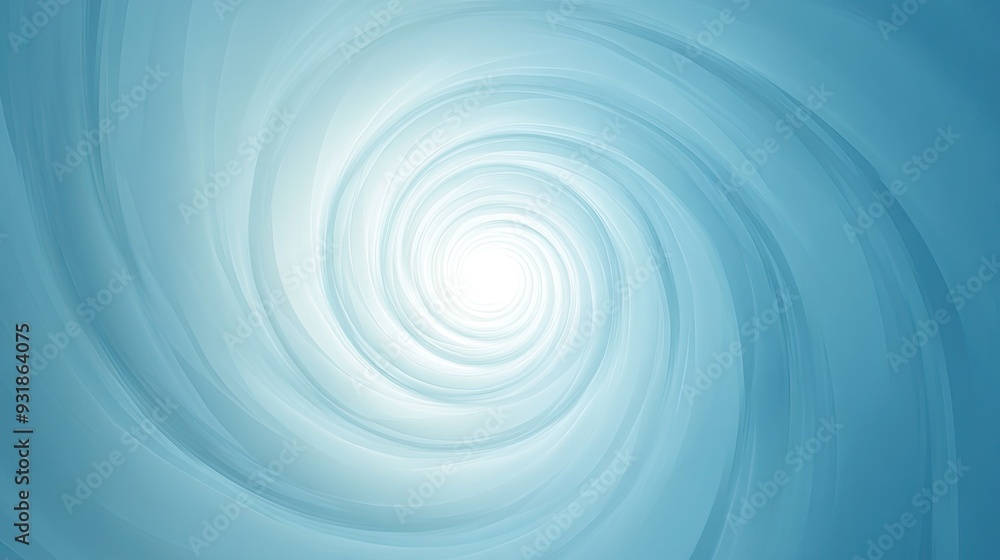 Poster light blue background with soft radial gradients, creating a focal point