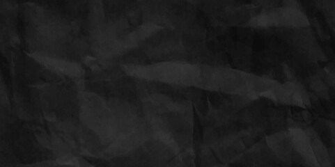 Fototapeta premium Vector Dark black crumpled old paper background. black cracked texture. Torn crumpled black paper background. Abstract black fabric cloth wave or wavy folds texture material. craft wrinkly paper .