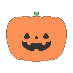 シンプルなかぼちゃのイラスト