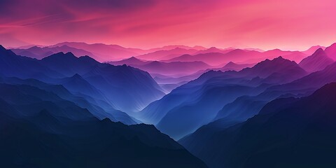 Obraz premium beautiful dark gradient of mountains