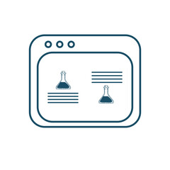 Bioinformatic line Icon