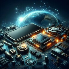 Fototapeta premium Cyber Monday Design, AI generated