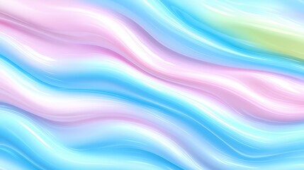 Fototapeta premium A smooth, flowing abstract background with soft pastel colors, evoking sense of calm and tranquility. 