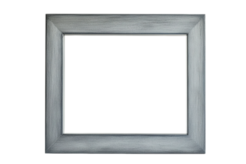 Ein leerer grauer Bilderrahmen 