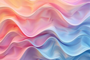 Obraz premium Abstract wavy background with soft pastel colors.