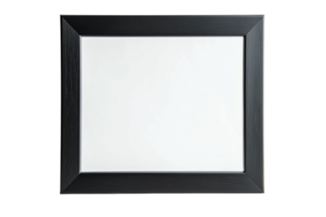 Ein leerer schwarzer Bilderrahmen 