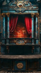 Fototapeta premium Beautiful theater podium