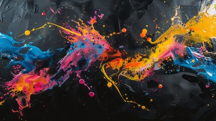 Vivid Paint Strokes for Modern Art Aesthetic