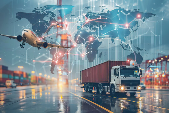 Shipping routes in global logistics