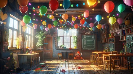 Festive and colorful illustration celebrating the start