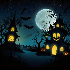 halloween night background