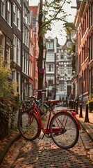 Fototapeta premium Bicycle in Amsterdam city